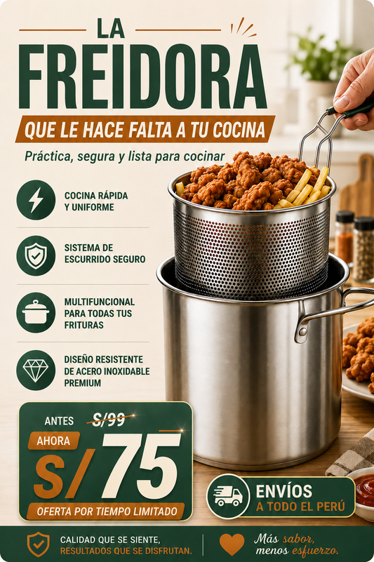 OLLA FREIDORA PREMIUM  CON  CESTA